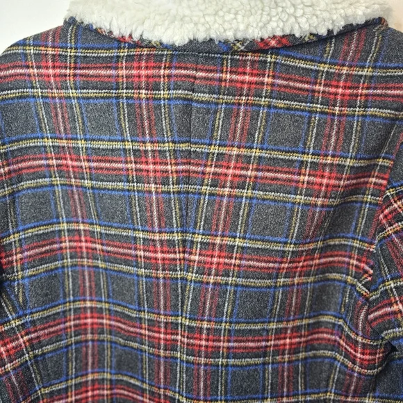 Brooks Brothers Women's Red Fleece Bobu Wool Jacket Size 12